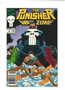 Punisher War Zone #3 NM- 9.2 Newsstand Marvel Comics 1993