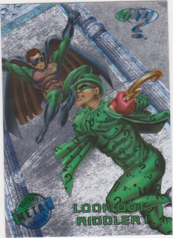 1995 Batman Forever Metal #77 Look Out Riddler