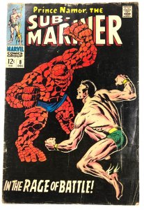SUB-MARINER 8 (December 1968) G-VG Subby Thing battle issue