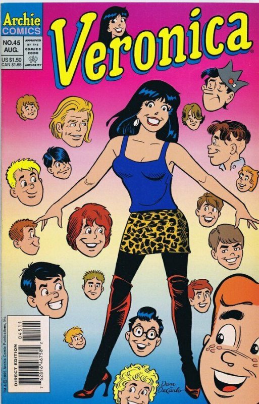 Veronica #45 ORIGINAL Vintage 1993 Archie Comics GGA Good Girl Art Decarlo  | Comic Books - Modern Age, Archie Comics, Archie, Cartoon Character /  HipComic