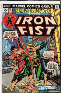 Marvel Premiere #16 (1974) Iron Fist [Key Issue]