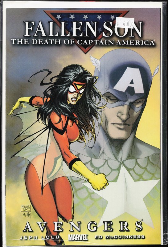 Fallen Son: The Death of Captain America #2 Michael Turner Cover (2007) The A...