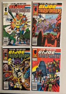 GI Joe and the Transformers set #1-4 Marvel Newsstand (6.0 FN) (1987)