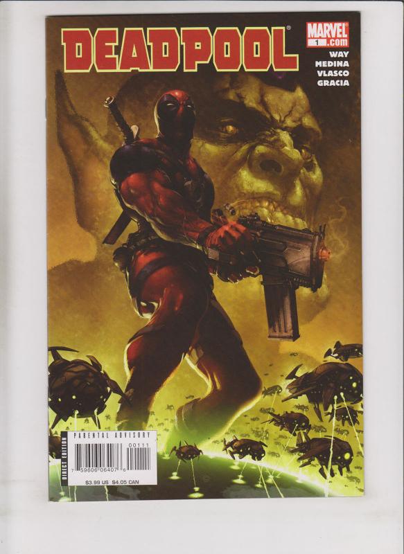 Deadpool [2009 Marvel] #1 VF/NM daniel way - paco medina - skrulls - 1st print