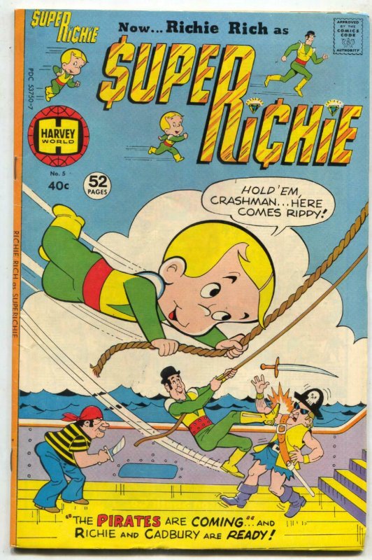 Super Richie #5 1976- Harvey Comics Richie Rich FN