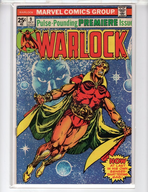 Warlock #9 (1975) Classic Jim Starlin Cover!  [NSC•CR400-GA#2]