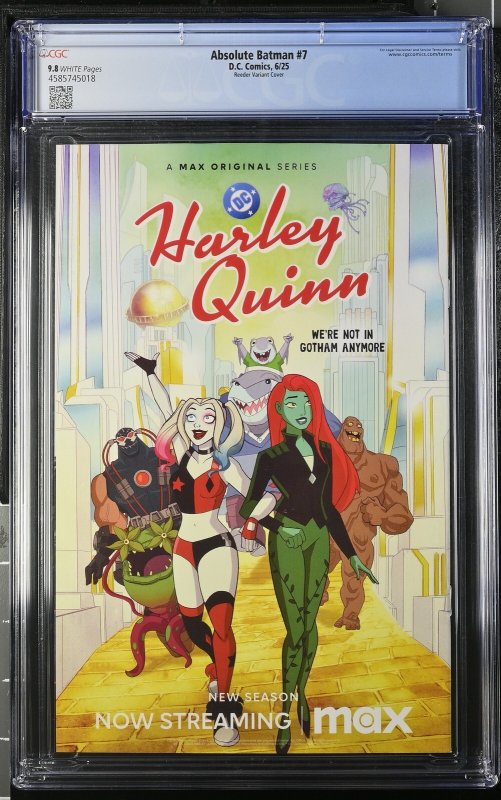 ABSOLUTE BATMAN #7 DC COMICS 2025 1:25 AMY REDDER CGC 9.8 NM 1ST PRINT