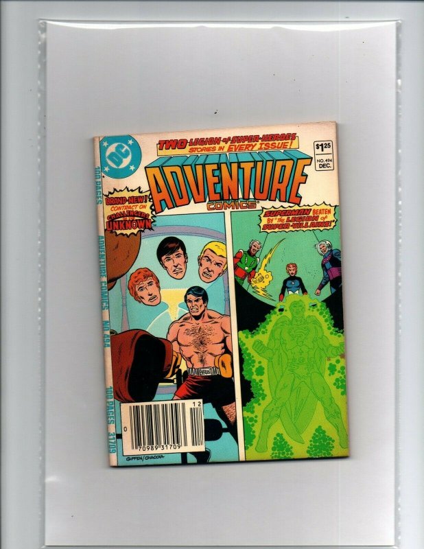 DC Digest Adventure Comics #494 newsstand - Shazam - Aquaman - VF+