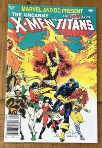 Marvel And DC Present Uncanny X-Men And New Teen Titans #1 NM- Newsstand