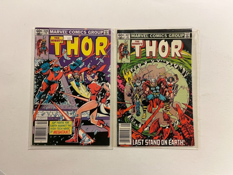 3 Mighty Thor Marvel Comics Books #323 327 328 22 SM11