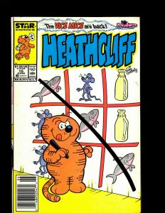 Lot of 12 Heathcliff! Marvel Comic Books #1 2 3 4 6 7 8 9 11 13 16 17 J344