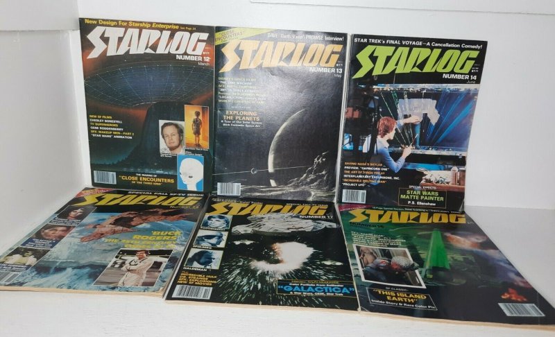 Starlight 12 13 14 15 17 28 Lot of 6 acceptable used shape vintage magazines 