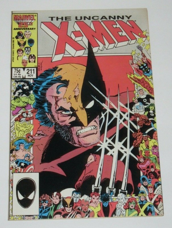 X-Men #211 1st Full Appearance of The Marauders 1986 Marvel VF/NM