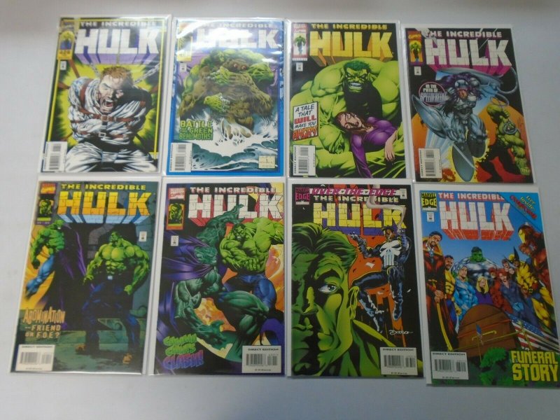 Incredible Hulk lot 43 different from #401-448 avg 8.0 VF (1993-96 1st Series)