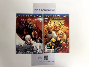 2 The Avengers Marvel Comic Books # 1 1 Defenders Spiderman Thor Hulk 20 JS23