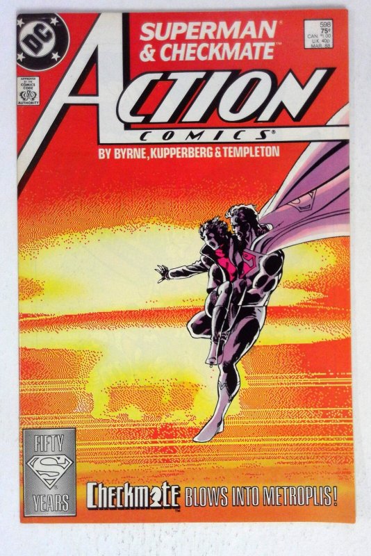Action #598 showdown characters Byrne DC (1988) VF/NM