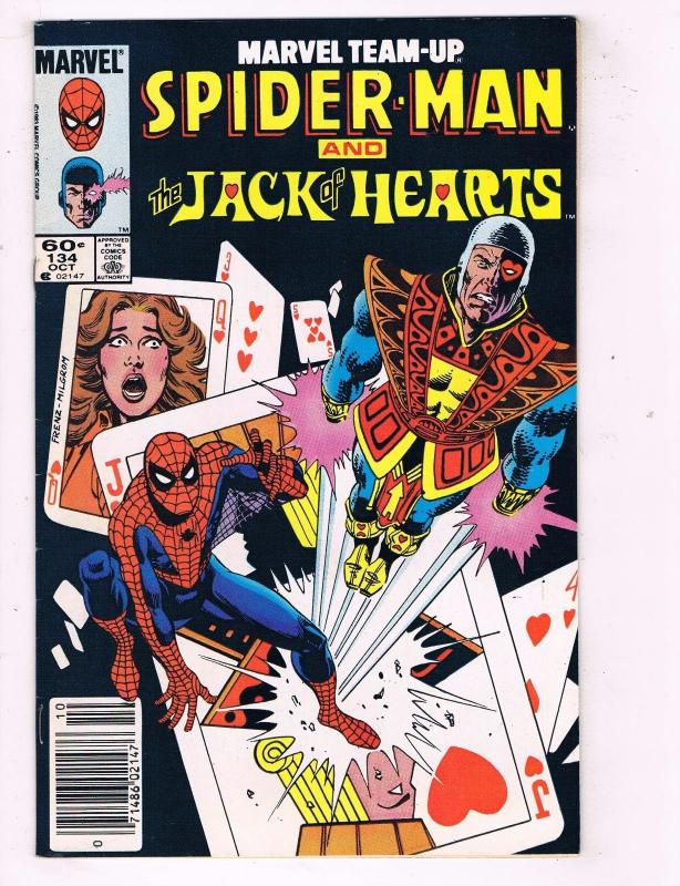 Lot Of 5 Marvel Team Up Comic Books # 123 124 129 134 Annual # 6 Spider-Man J44