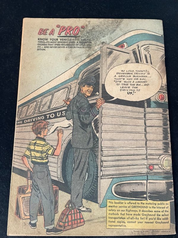 DRIVING LIKE A PRO Giveaway Comic, VG Condition, 1958