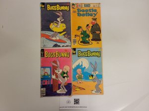 4 Whitman Comics #201 230 231 Bugs Bunny + #118 Beetle Bailey 11 TJ28