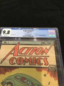 Action Comics #1 1976 CGC 9.8 Reprint - 1st Appearance of Superman NM/MNT