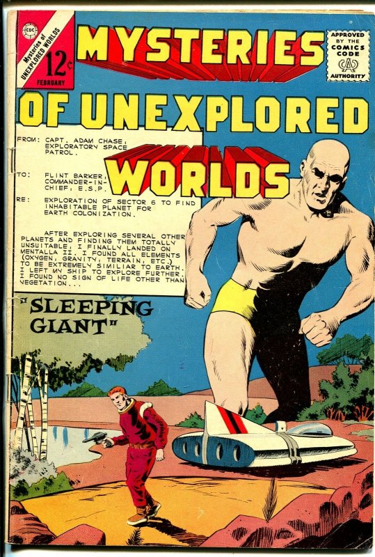 Mysteries of Unexplored Worlds #40 1964-Charlton-Daniel Boone-giant-VG