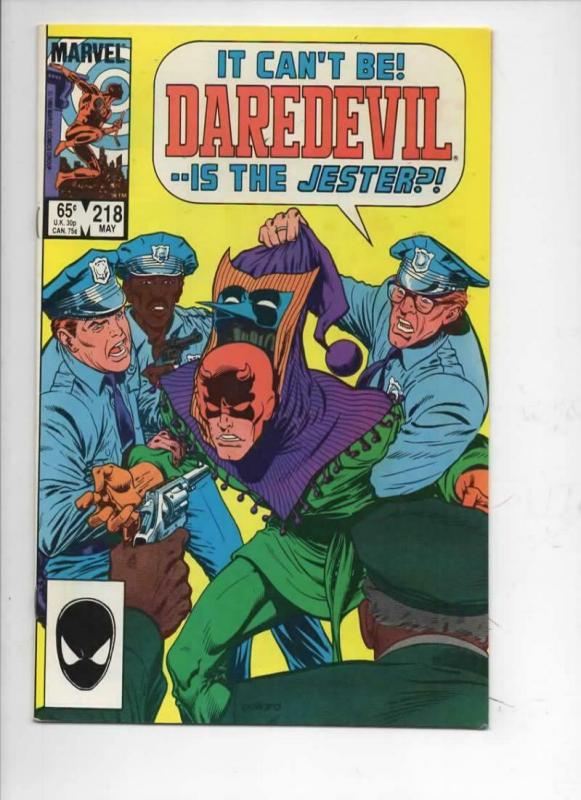 DAREDEVIL #218 VF+  Murdock, Jester, 1964 1985, more Marvel in store 