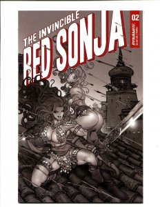 Invincible Red Sonja #2 - MORITAT B+W INCENTIVE COVER 1:7! (9.0/9.2) 2021
