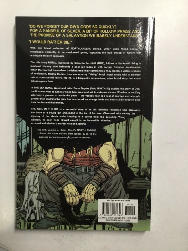 Northlanders Metal And Other Stories Tpb Softcover Sc Near Mint Nm Vertigo