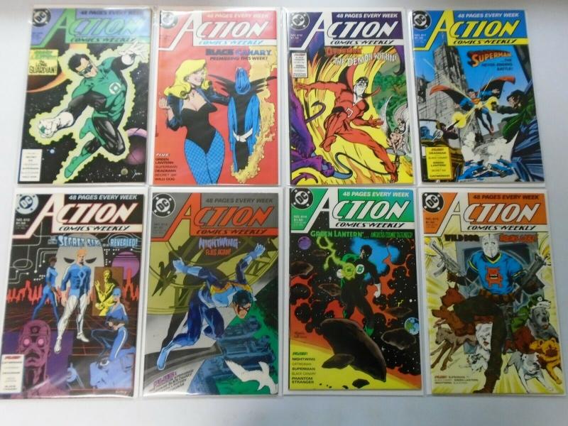 Action Comics Lot From:#600-658+Annual, 47 Different, Average 8.0/VF (1988-1990)