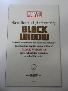 Black Widow #3 Campbell Cover (2021) VF Condition W/ CoA