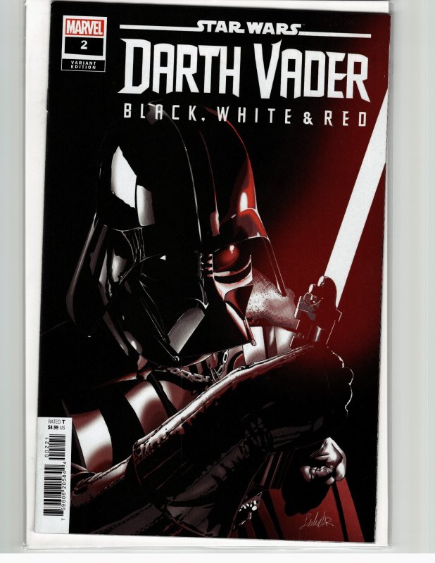Star Wars: Darth Vader - Black, White & Red #2 Larroca Cover (2023) Darth Vader