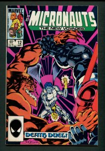 Micronauts New Voyages #12 ( 7.0 FN/VFN ) Kelley Jones Cover / 1985