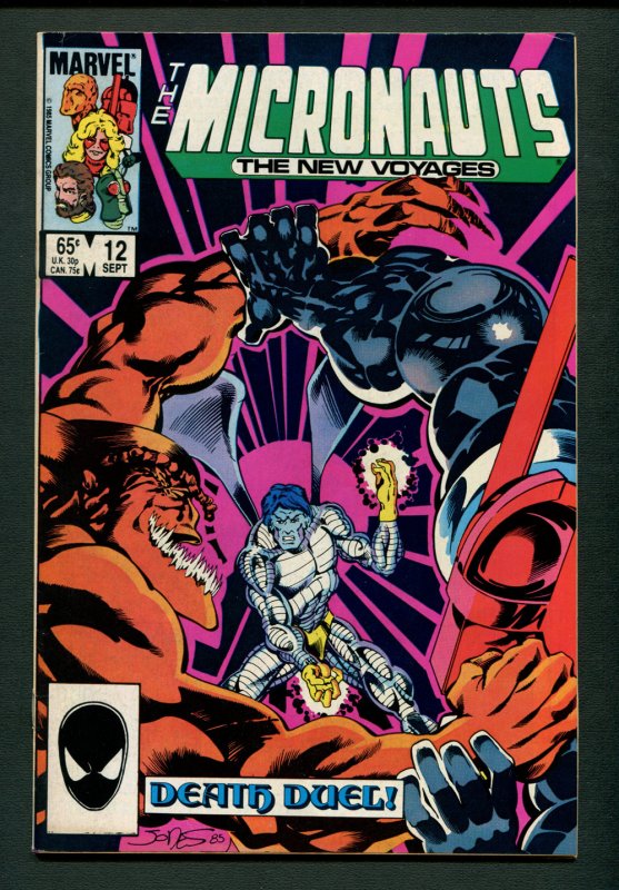 Micronauts New Voyages #12 ( 7.0 FN/VFN ) Kelley Jones Cover / 1985