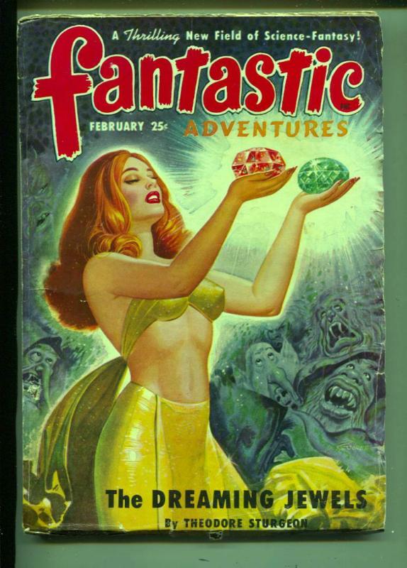 Fantastic Adventures-Pulp-2/1950-Theodore Sturgeon-Craig Browning-Ward Flaming