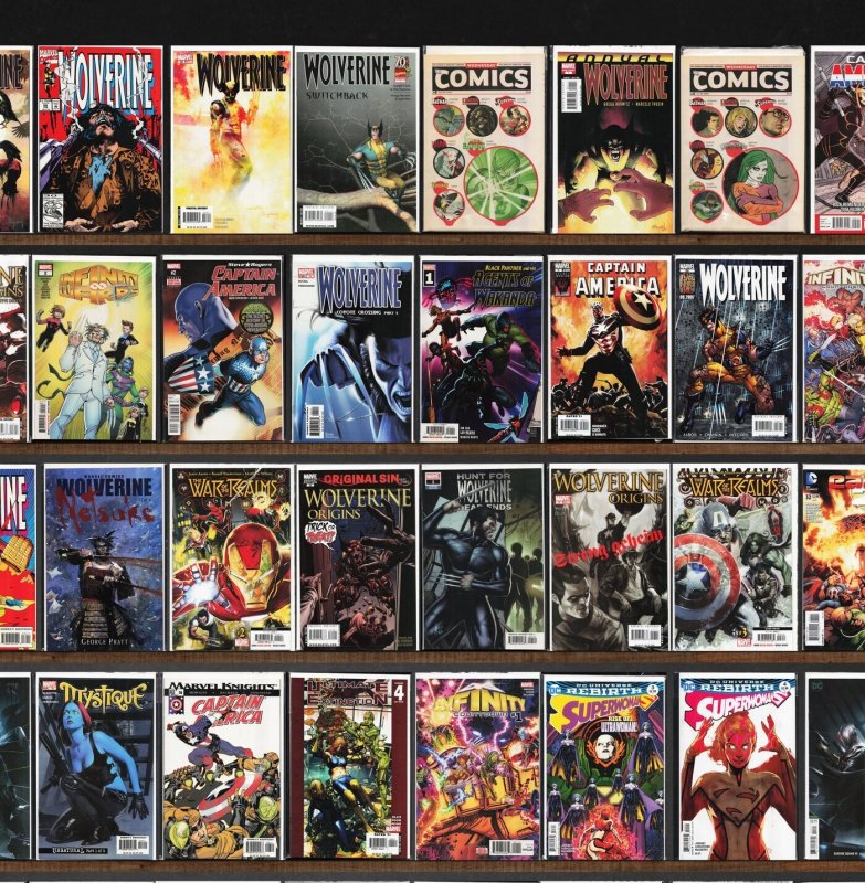 Huge Lot 150+ Comics with Wolverine, Mystique, Captain America & More!