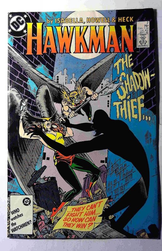 Hawkman #2 (1986) DC Comics 2nd Series Hawkwoman 1st Print Comic Book