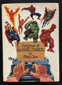 THE ORIGINS OF MARVEL COMICS HARDCOVER, REPRINTS 1ST SPIDER-MAN, HULK, THOR, ETC