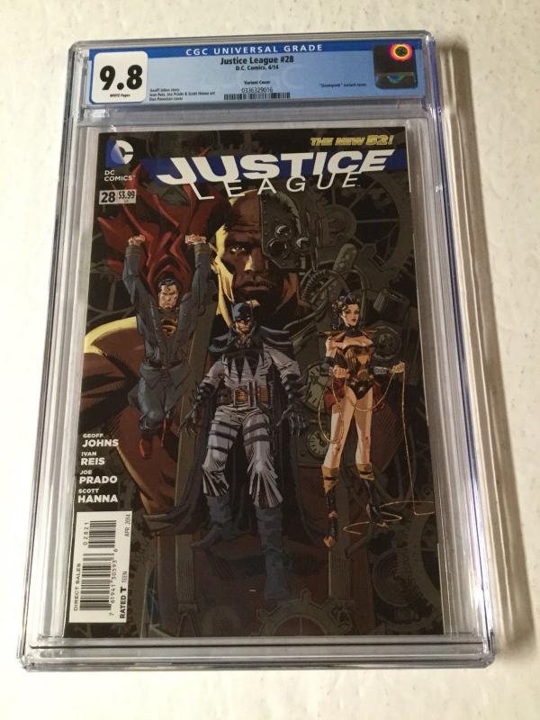 Justice League 28 Cgc 9.8 Steampunk Variant New 52