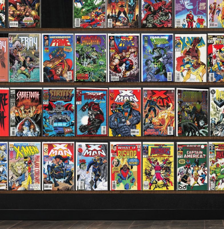 Huge Lot 140+ Comics with The Flash, Cable, X-Man, Resurrection Man & More!