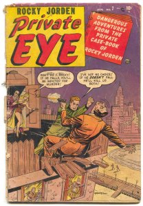 Private Eye #7 1952- Rocky Jordan- Atlas Crime Comic G 