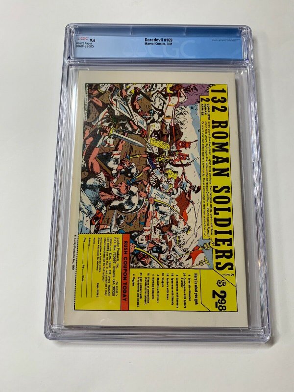 Daredevil 169 Cgc 9.6 White Pages Marvel Frank Miller 2060493005