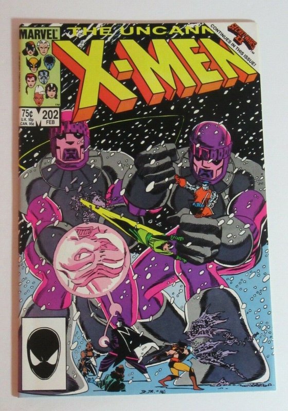 Uncanny X-Men #202 John Romita Jr. and Al Williamson Art 1986 Marvel Comics