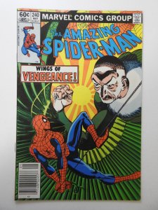 The Amazing Spider-Man #240 (1983) VG+ Cond centerfold detached bottom staple