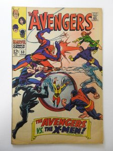 The Avengers #53 (1968) VG- Condition 3 centerfold wraps detached bottom staple