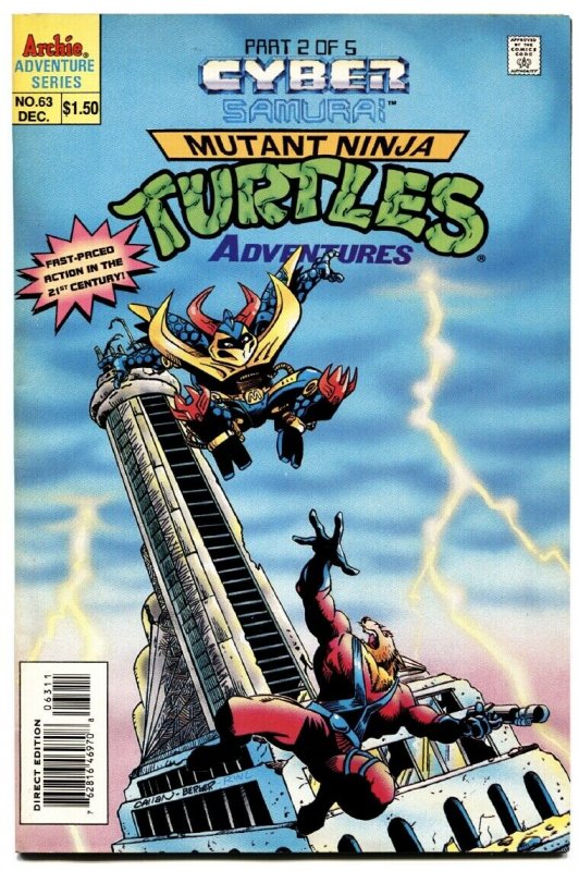 TEENAGE MUTANT NINJA TURTLES #63-1994-ARCHIE SERIES-HTF-LOW PRINT