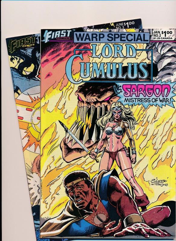 Set of 2-First Comics WARP SPECIAL Lord Cumulus #2 & Chaos#3 VERY FINE (SRU122)