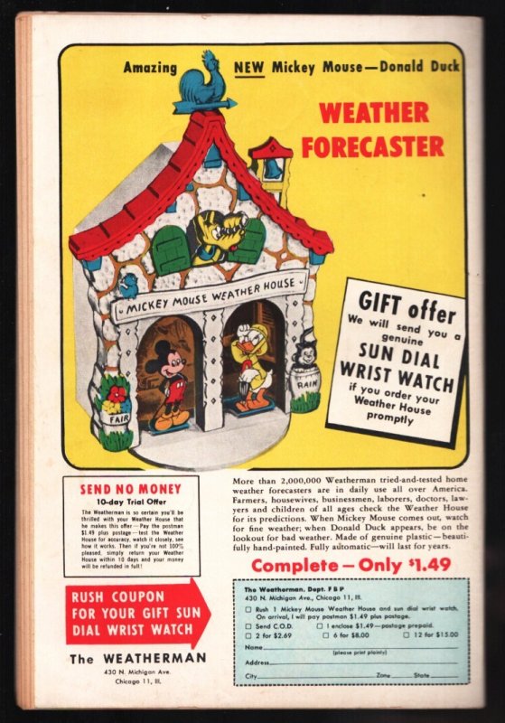 Famous Funnies #178 1949-Dragon fight cover by Stephen A. Douglas-Scorchy Smith-