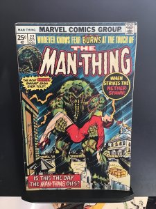 Man-Thing #22 (1975) mid high grade cameo Howard The Duck! FN/VF Wow!