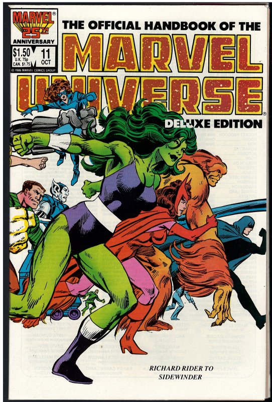 Official Handbook of the Marvel Universe #11 (Marvel, 1986)