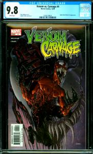 Venom vs. Carnage #4 CGC Graded 9.8 Spider-Man & Black Cat App.